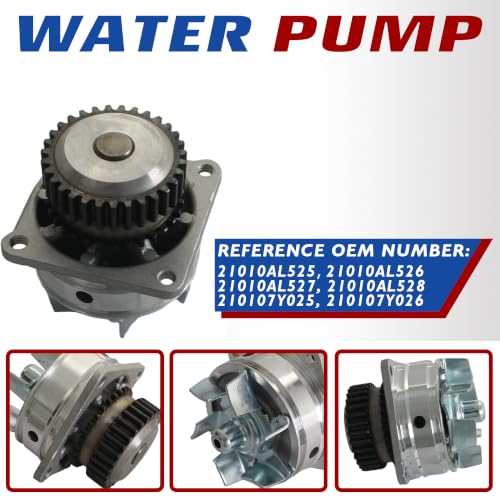 Engine VQ35DE 3.5L V6 Timing Chain Kit w/VVT Gear Tensioner & Water Pump | Fit For Nissan 350Z Maxima Murano 2003-2007, Infiniti FX35 M35 G35 I35 2003-2007 Replace OE#13028AL510, 21010AL525 - size: Timing Chain Kit,Water Pump 3.5L