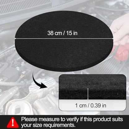 Oil Drain Splash Pad 1 Pcs 15 inch Diameter Oil Pan Splash Guard, Anti Splash Oil Drain Mat, No Splatter Oil Pad Fits Most Oil Drains - Round, Black - color: Round, size: 15"-1PCS