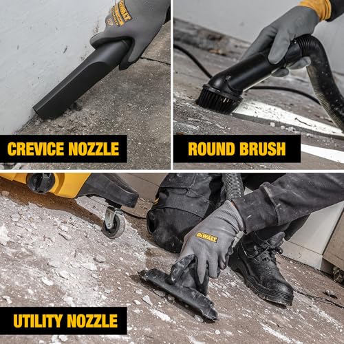DEWALT 9 Gallon STEALTHSONIC Ultra Quiet Poly Shop Vacuum Wet/Dry, DXV09P-QTA Noise Reduction Vac for Shop, Heavy Duty Shop Vacuum | Noise Reduction Vac for Shop, Heavy Duty Shop Vacuum - size: 9 gallon