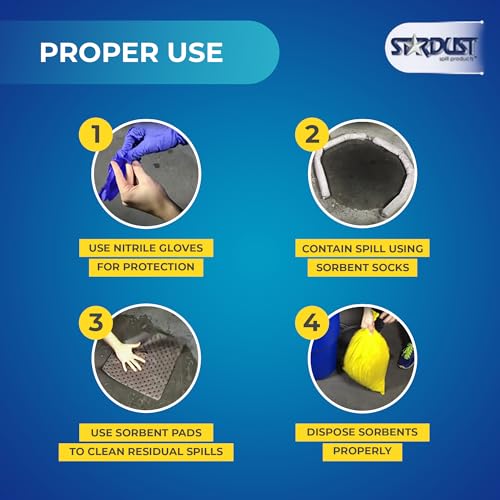 Stardust Spill Products Universal Spill Kit, OSHA Compliant, 2-Pack | for Vehicles, Industrial, & Restaurant Use, Emergency Response Chemical, Water, & Bodily Fluid Cleanup, Solution - size: 2 Pack