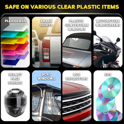 Meguiar's PlastX Clear Plastic Polish, Headlight Restoration Polish, Plastic Cleaner & Scratch Remover, Restores Clarity, Removes Yellowing, Oxidation & Cloudiness, 10 Oz - size: 1 Pack