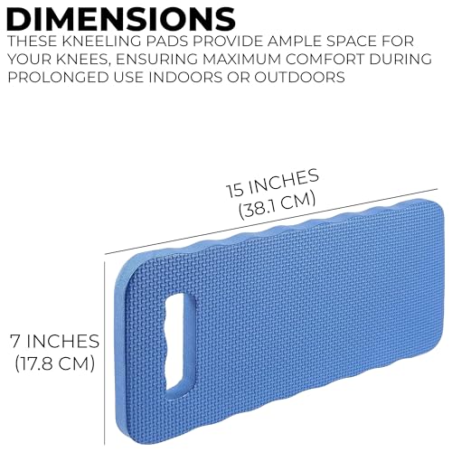 Black Duck Brand Large Kneeling Pads 15" x 7" for Gardening, Cleaning & Repairs – 6 Pack – Waterproof, Lightweight & Durable for Indoor & Outdoor Use - size: 6 Kneeling Pads