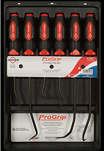 Mayhew Tools 13097 Mayhew ProGrip Hose Pick Set, Black Oxide, 6 piece set - size: 6 Piece Set, style: ProGrip
