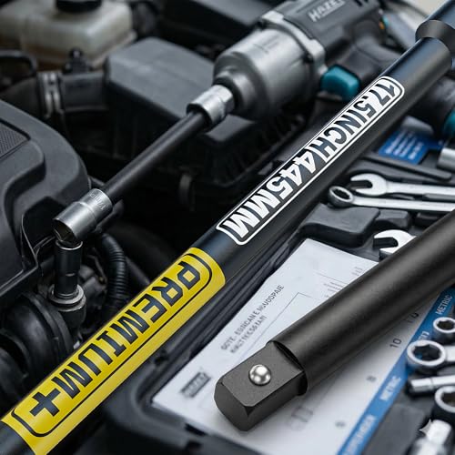 1/2" Drive Impact Extension Bar, 17.5 Inch Length Socket Extension, CR-V Steel, Narrow and Deep Areas in Automobile Maintenance, Mechanical Assembly or Industrial Operations - size: 1/2" 17.5-Inch