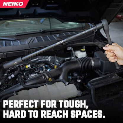 NEIKO 00248A 1/2-Inch-Drive Impact Extension-Bar Set, Impact Socket Extension Made with CrV Steel, 1/2 Impact Extension Set Includes 3-Inch, 5-Inch, 10-inch, 15-inch - size: 4 Piece, (3", 5", 10", 15"), style: Impact Extension