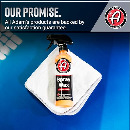 Adam's Polishes Spray Wax 16oz - Premium Infused Carnauba Car Wax Spray For Shine, Polish & Top Coat Paint Protection | Car Wash Enhancer & Clay Bar Lubricant | Car Boat Motorcycle RV Detailing - size: 16 Fl Oz (Pack of 1)