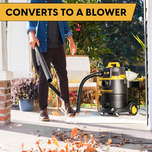 Vacmaster Professional VDK811PW 0201 8 Gallon 4.5 Peak HP Wet/Dry Vac with Self-Cleaning Filter System, 8 Gal, Black - size: 8 gallons