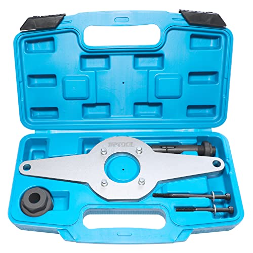 DPTOOL Vibration Damper Holding Tool Crankshaft Pulley Removal Shock Absorber Compatible with Audi Skoda VW 1.8 2.0 4V TFSi EA888 Vibration Damper Assembly 4 Cylinder Replace T10531 - size: Gen 1 2