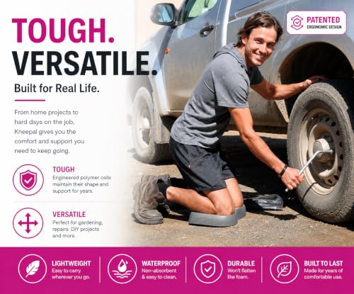 KNEEPAL. Engineered to Outperform Conventional Memory Foam Kneeling Pads. Beloved by gardeners, DIY'ers, bath-time Mommies, fitness peeps and yoga buffs - color: Green