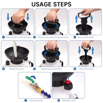 AIGMISON 3L Transmission Fluid Pump, Transmission Fluid Hand Pump Automotive,Transmission Oil Pump, Manual Automotive Oil Filling System - color: A
