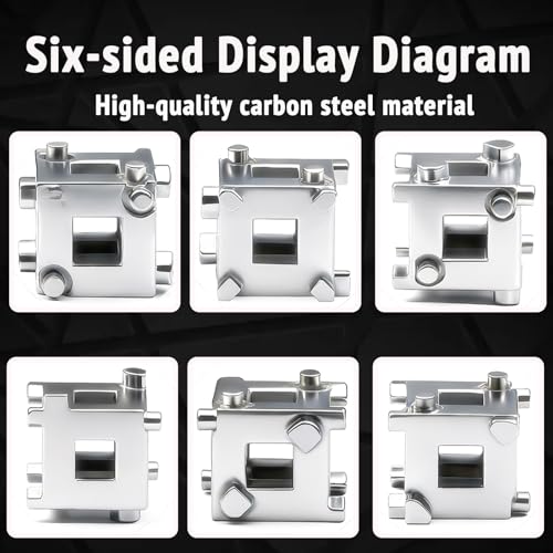 3/8" Disc Brake Piston Tool, Caliper Wind Back Cube Tool Universal Cube Brake Caliper Compression Accessory for Car Rear Disc