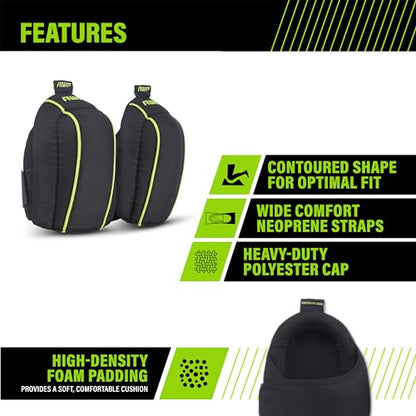AWP Pro Flooring Knee Pads | Professional Grade Work Knee Pads with High-Density Foam Padding for All-Day Comfort | One Size - size: 1 Pair, style: Pro Flooring Knee Pads