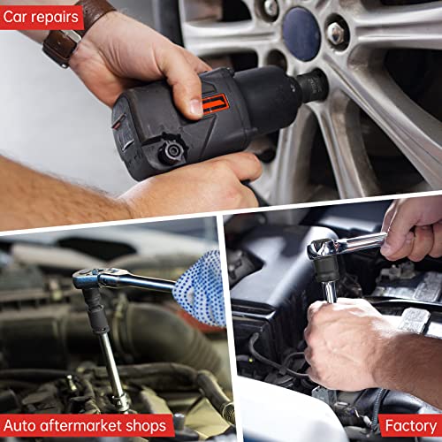 11PCS Impact Socket Adapter and Reducer Set, 1/4" 1/2" 3/8" 3/4" Impact Adapter Set & Universal Joint Impact Swivel Socket Set, Wobble Drive Socket Set with Storage Case - style: 11 Pcs