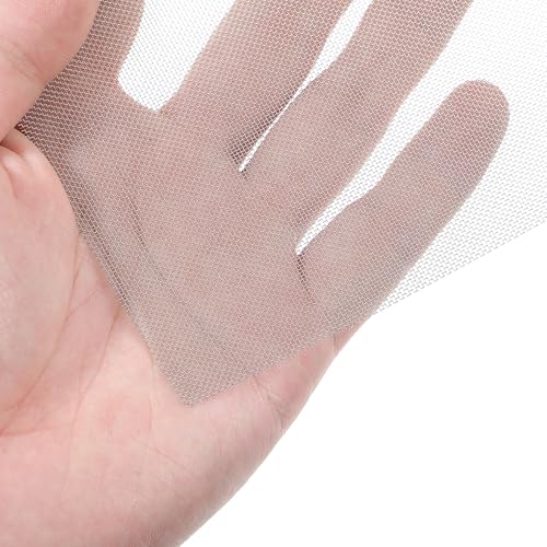 2Size Welding Mesh, 10Pcs Reinforcing Stainless Steel Wire Mesh Screen for Thermoplastic Repairs Silver Plastic Wire Meshes Weld Kit for Plastic Welding Car Repairing, 5.9x7.9inch&2.0x5.9inch