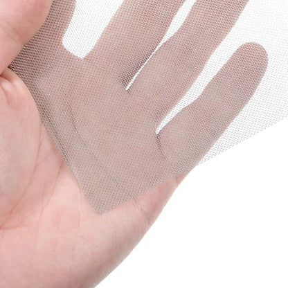 2Size Welding Mesh, 10Pcs Reinforcing Stainless Steel Wire Mesh Screen for Thermoplastic Repairs Silver Plastic Wire Meshes Weld Kit for Plastic Welding Car Repairing, 5.9x7.9inch&2.0x5.9inch