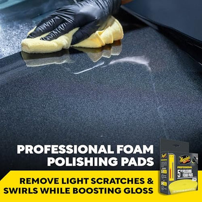 Meguiar's Professional 5" Polishing Foam Pad, 2pk, 10/CV