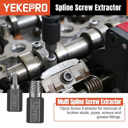 40-Piece Metric Bolt & Screw Extractor Set with Left Hand Cobalt Drill Bit Set, Easy Out Broken Stripped Screw Removal Tool for Damaged, Frozen, Studs, Rusted, Rounded-Off Bolts, Nuts & Screws - size: 40PCS
