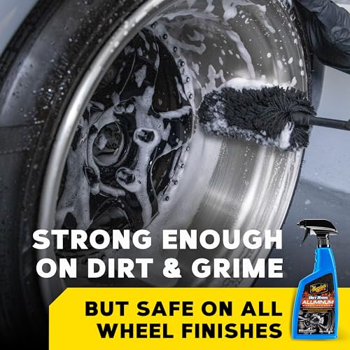 Meguiar's G14324 Hot Rims Aluminum Wheel Cleaner -24 Oz Spray Bottle - size: 24 Ounce (Pack of 1), style: Aluminum Wheel Cleaner