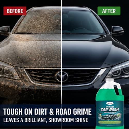 Car Wash Soap – Super Suds High Foaming- 128oz- USA - Deep Cleaning | Foam Cannon or Bucket Use | Cars, Trucks & more |pH-Balanced, Streak-Free | Removes Dirt & Grime | Concentrated car shampoo -
