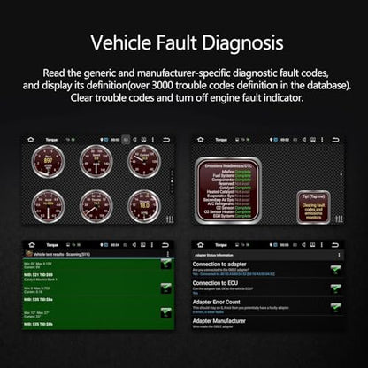 Eonon V0056 OBD2 OBDII, Diagnostic Scanner, Bluetooth Scan Tool Adapter Only for Eonon Android Car Stereo