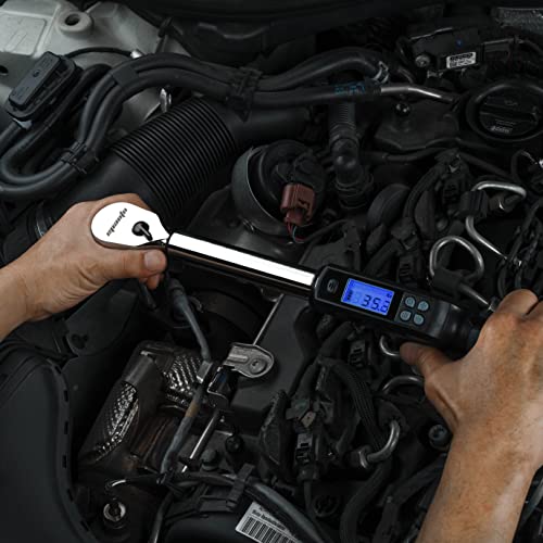 EPAuto 1/2-Inch Digital Torque Wrench, 19.9-154.8 lb-ft, Rotatable Display, Accurate, Easy to Use