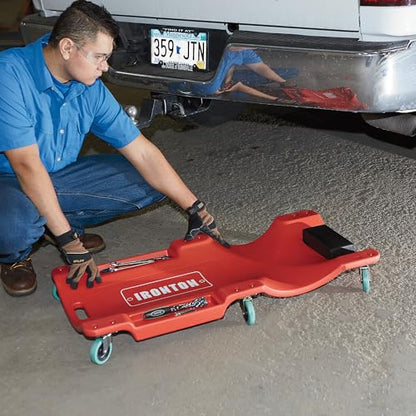 Ironton Low-Profile Creeper, 280-Lb. Capacity, 40in. L | Controlled lifting, Shop and garage use, Stable support, Easy positioning, Durable steel construction