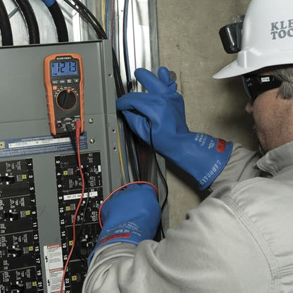 Klein Tools MM420 Digital Multimeter, Auto-Ranging TRMS Multimeter, 600V AC/DC Voltage, 10A AC/DC Current, 50 MOhms Resistance - size: Auto-Ranging