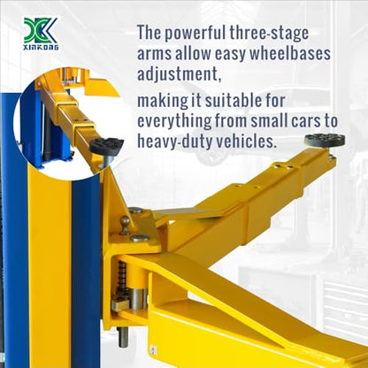 XK-1300L Overhead Auto Lift 3+3 Enhanced Lifting Arm 220V Car Lift Capacity 13000 Lbs Truck Hoist with 36 Months Parts Replacement - color: Model 1300L-220V