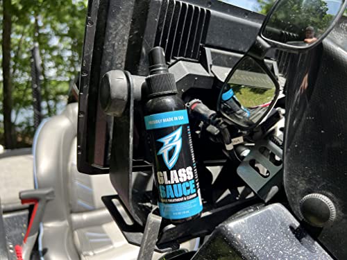 Boat Bling Glass Sauce Glass Treatment & Cleaner, 4oz | Anti-static marine electronics screen cleaner removes fingerprints, dust and water spots while repelling oils and smudges