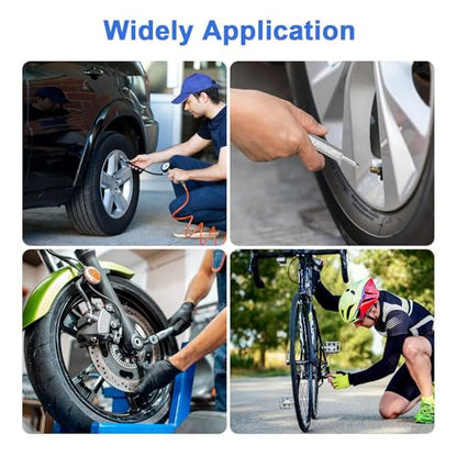 Linkstyle Valve Core Removal Tool Kit: 20PCS Presta Schrader Valve Cores, Tire Valve Core Remover Tool for Tire Repair, 4-Way Valve Tool for Bicycle Motorcycle Car
