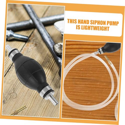 Manual Gasoline Transfer Pump Kit Siphon Hose for Fuel Oil Gasoline Extraction PVC Plastic Hand Siphon Pump for Cars Motorcycles