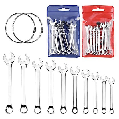 Mini Wrench Set Open End Wrench Combination Wrench Small Wrench Set, Metric and SAE (MET & SAE) - style: MET & SAE