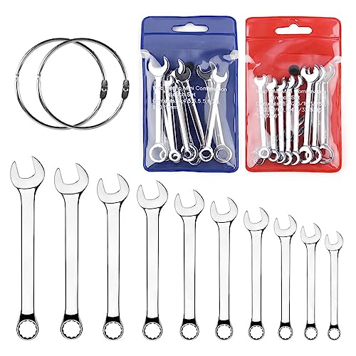 Mini Wrench Set Open End Wrench Combination Wrench Small Wrench Set, Metric and SAE (MET & SAE) - style: MET & SAE