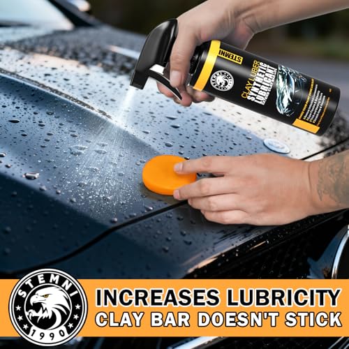 10 Pack Car Clay Bar Kit, Premium Grade Clay Bars Auto Detailing, Clay Luber Synthetic Lubricant, Car Wash Detailing Cleaning Kit for Car, SUV, RV, Truck - color: Orange