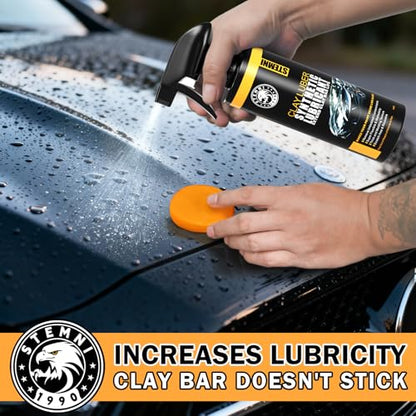 10 Pack Car Clay Bar Kit, Premium Grade Clay Bars Auto Detailing, Clay Luber Synthetic Lubricant, Car Wash Detailing Cleaning Kit for Car, SUV, RV, Truck - color: Orange