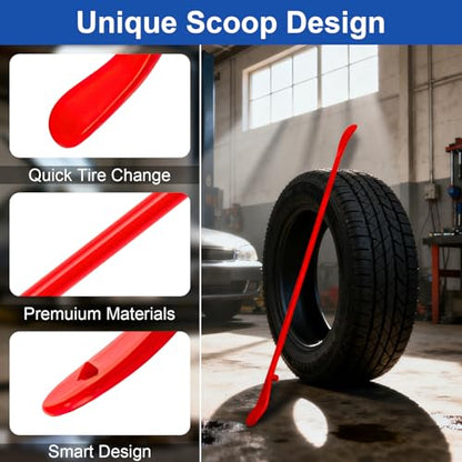 Tire Bead Breaker Tool with 30inch Tire Iron and 38inch Tire Bar for Tire Changing Tool Tire Changer Kit - style: S Tire Bar+L Tire Bar