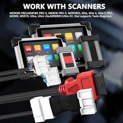 3-in-1 Diagnostic Cable for Tesla Model 3, Model Y, Model S, Model X 12-Pin, 20-Pin, 26-Pin Splitter Harness Adapter Work with Diagnostic Scanner - color: 1Pcs