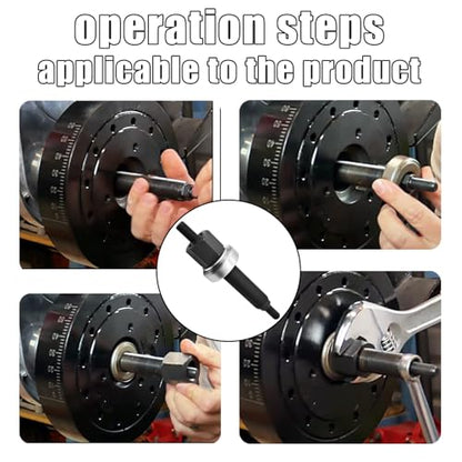66515 Harmonic Balancer Installation Tool Compatible with Chevy 350 SBC BBC Cranks, Sturdy Puller Vibration Damper Crank Pulley Installation Tool Compatible with SBC BBC Small & Big Block Cranks