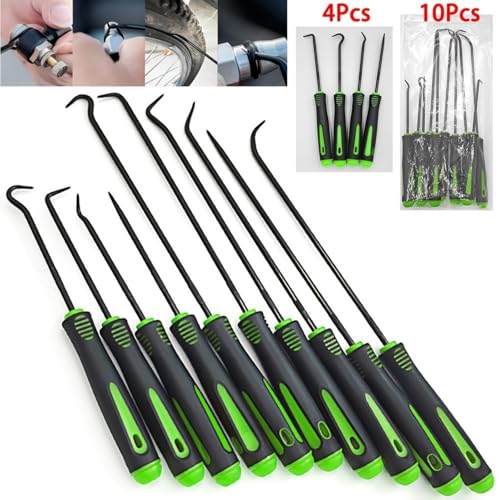 Precision Pick & Hook Set, Car Auto Oil Seal O-Ring Seal Gasket Pick Mini Precision Hooks Professional Puller Remover Mechanic Tool-10PCS