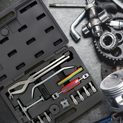 ABN 15-Piece Brake Kit with Brake Caliper Tool, Brake Drum Puller, Brake Adjusting Tool Set