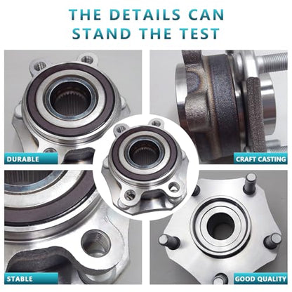 513357 Front Wheel Bearing Hub Assembly for Nissan Rogue Sport Qashqai 2014 2015 2016 2017 2018 2019 2020 2021 2022 2023 (2PCS) - size: 513357