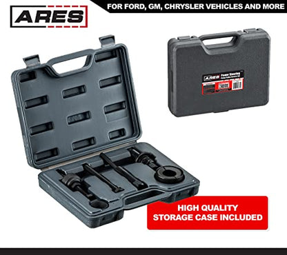 ARES 71001 - Power Steering Pump Pulley Service Set - Releases Power Steering Pulleys from Pump - Fits Pulley Hubs with Diameters of 1 1/8 Inches, 1 1/4 Inches, 1 5/16 Inches, and 1 3/8 Inches - size: Power Steering Pulley Service Set
