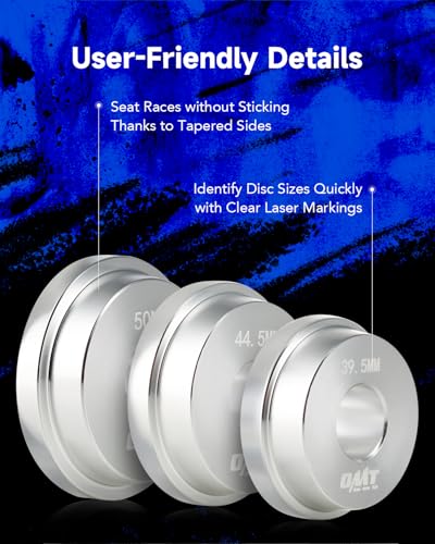 Orion Motor Tech Bearing Press Kit, 10pc Bearing Race and Seal Driver Set with Seal Driver and 9 Bearing Adapters, Seal Installer Bearing Driver Kit for Bearing Installation - size: 39.5 to 81 mm