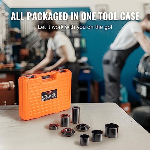 VEVOR Ball Joint Press Kit, 10 pcs Tool Kit, C-Press Ball Joint Remove and Install Tools, for Most 2WD and 4WD Cars, Heavy Duty Ball Joint Repair Kit for Automotive Repairing - style: 10 PCS