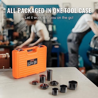VEVOR Ball Joint Press Kit, 10 pcs Tool Kit, C-Press Ball Joint Remove and Install Tools, for Most 2WD and 4WD Cars, Heavy Duty Ball Joint Repair Kit for Automotive Repairing - style: 10 PCS