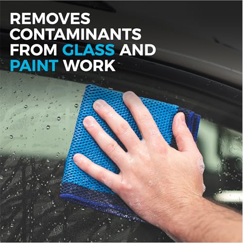 The Rag Company Ultra Clay Towel - Clay Bar Results in Minutes, Smooth Paint Fast, Enhance Gloss & Wax Bond (12"x12")
