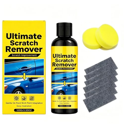 NanoPolix Car Scratch Remover, Car Scratch Remover Kit, Quick Repair Scratches and Restore Shine for Deep Scratches, All Paint Colors Polishing Kit, 100g/3.53oz (1 Set)