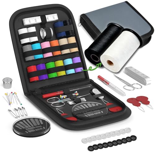 Sewing Kit Gifts for Grandma, Mom, Friend, Traveler, Adults, Beginner, Emergency,Sewing Supplies Accessories with Scissors,Sewing Needles Thimble, Thread,Tape Measure etc (Lt Pewter Gray, S) - color: Lt Pewter Gray, size: 1 Pack