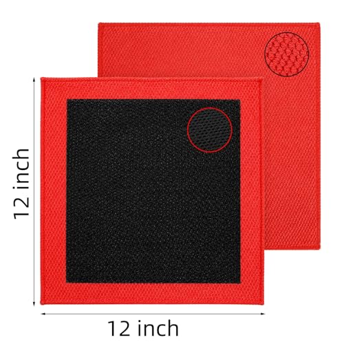 Okllen 3 Pcs Clay Bar Towel, 12" Premium Fine Grade Clay Towel for Car Detailing - Removes Paint Overspray, Water Spots, Tree Sap, Rail Dust, Red