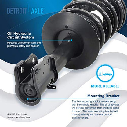 Detroit Axle - 2pc Front Struts for Chrysler Dodge Plymouth Neon SX 2.0, 2 Struts w/Coil Spring Assembly Replacement Suspension Ready Struts Shocks - size: 171580 x2/PAIR